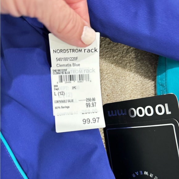 NWT Noize Kids blue/teal snow set....size L (12) - Picture 3 of 11